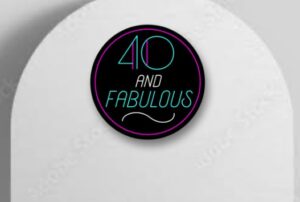 '40 & fabulous' Birthday Neon