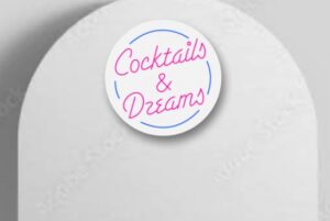 'Cocktails and dreams' Neon