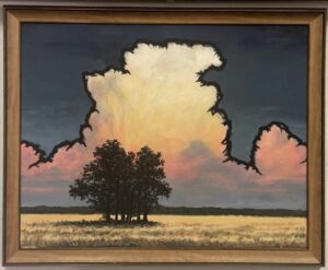 A17 Framed oil clouds
