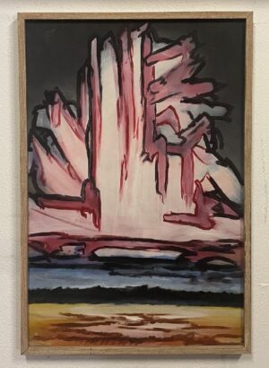 A18 Framed oil on Board