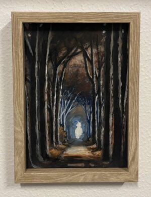 A25 Framed oil painting